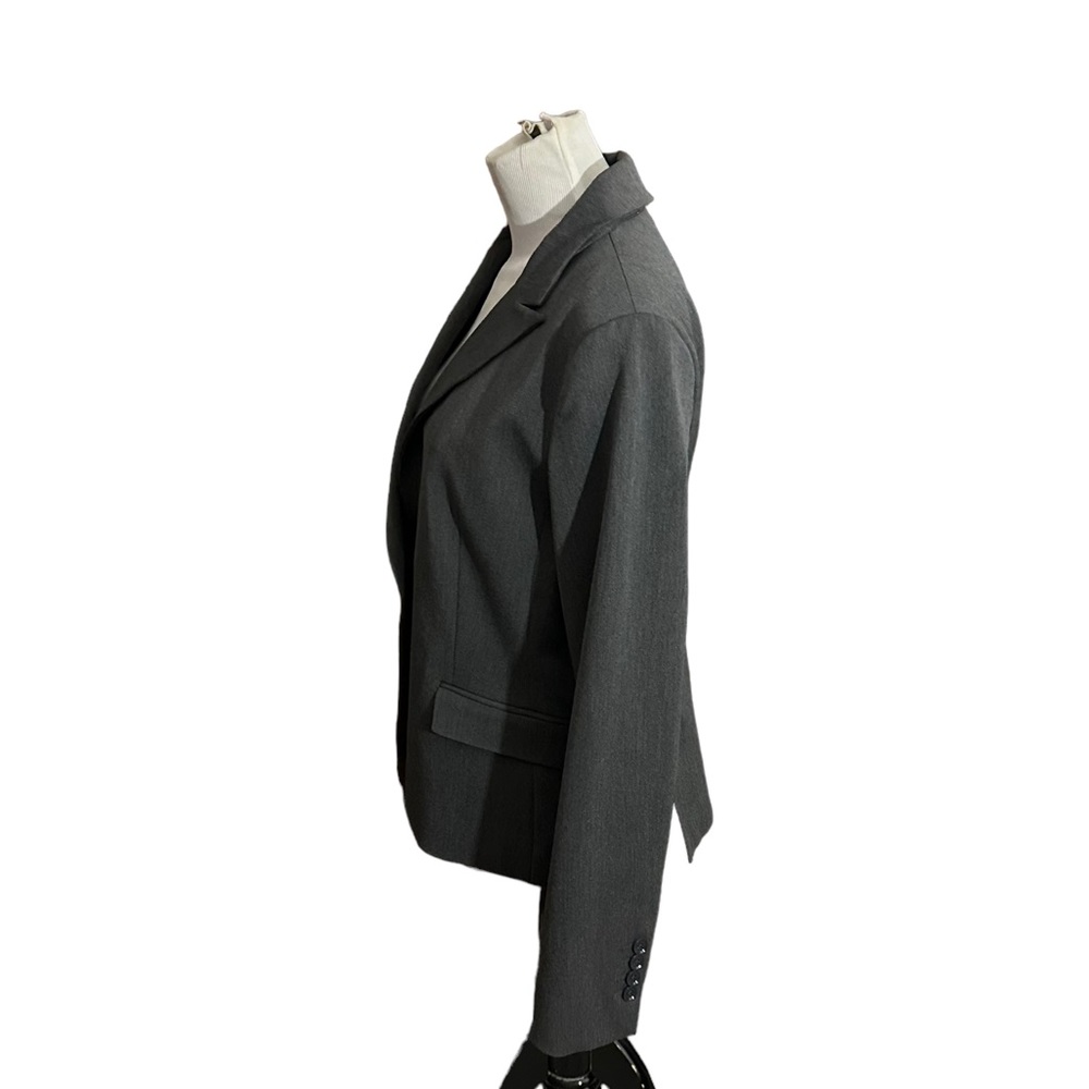 New Express Gray Blazer Jacket Size 12 - Picture 2 of 7